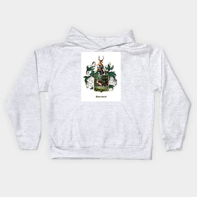 Swartwood Family Coat of Arms and Crest Kids Hoodie by Swartwout